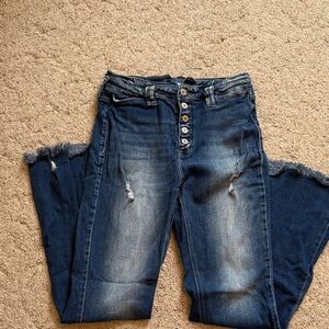 KanCan Dark Blue Flare Jeans